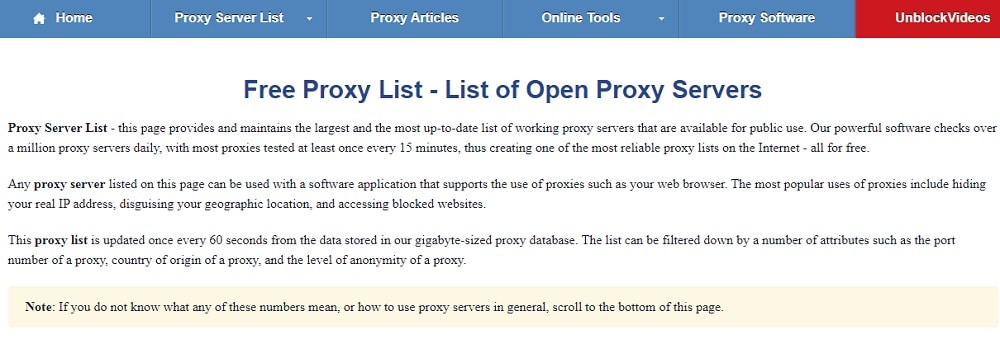 Proxynova Overview