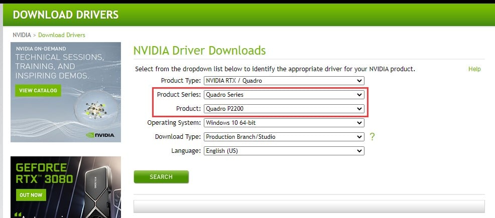 Download drivers model
