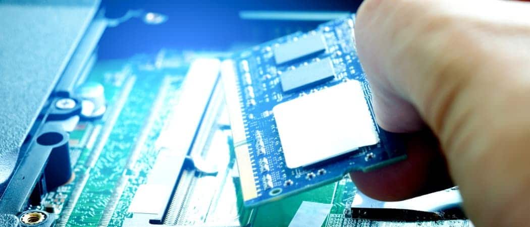 Installing laptop memory